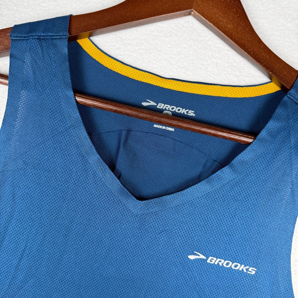 Brooks Equilibrium Technology Running‎ Tank Top Womens S Blue 210565 Reflective